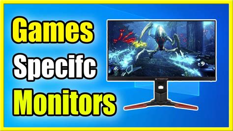 games open monitof secondary monitor